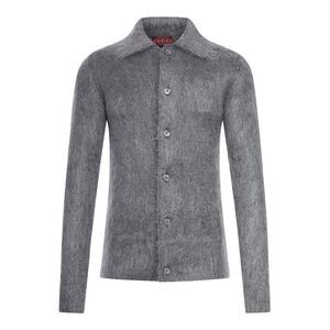 Gucci Men Brushed Mohair Wool Cardigan